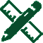 Pencil and Ruler Icon